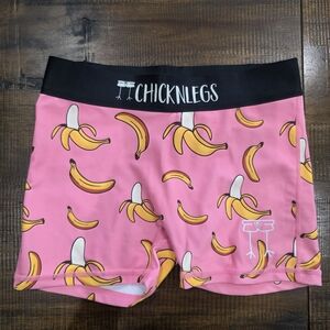 Women's Pink Banana Athletic Shorts